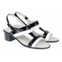 Oferta marimea 36, 37  Sandale dama din piele naturala cu toc de 5cm, LS7AN